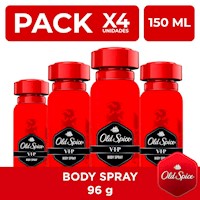 Old Spice VIP Desodorante Spray Corporal 150ml PackX4